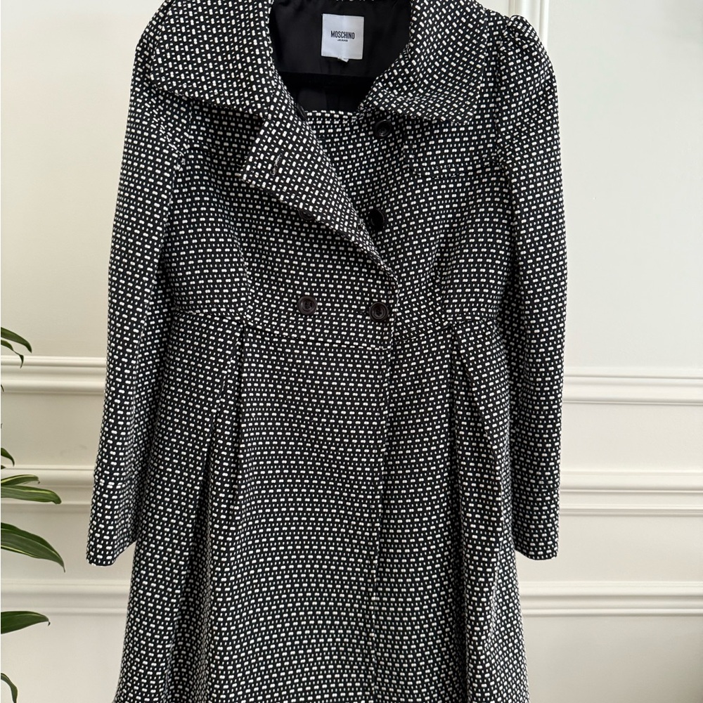MOSCHINO- Black and White Coat